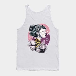 Kawaii Plant Lady Tank Top